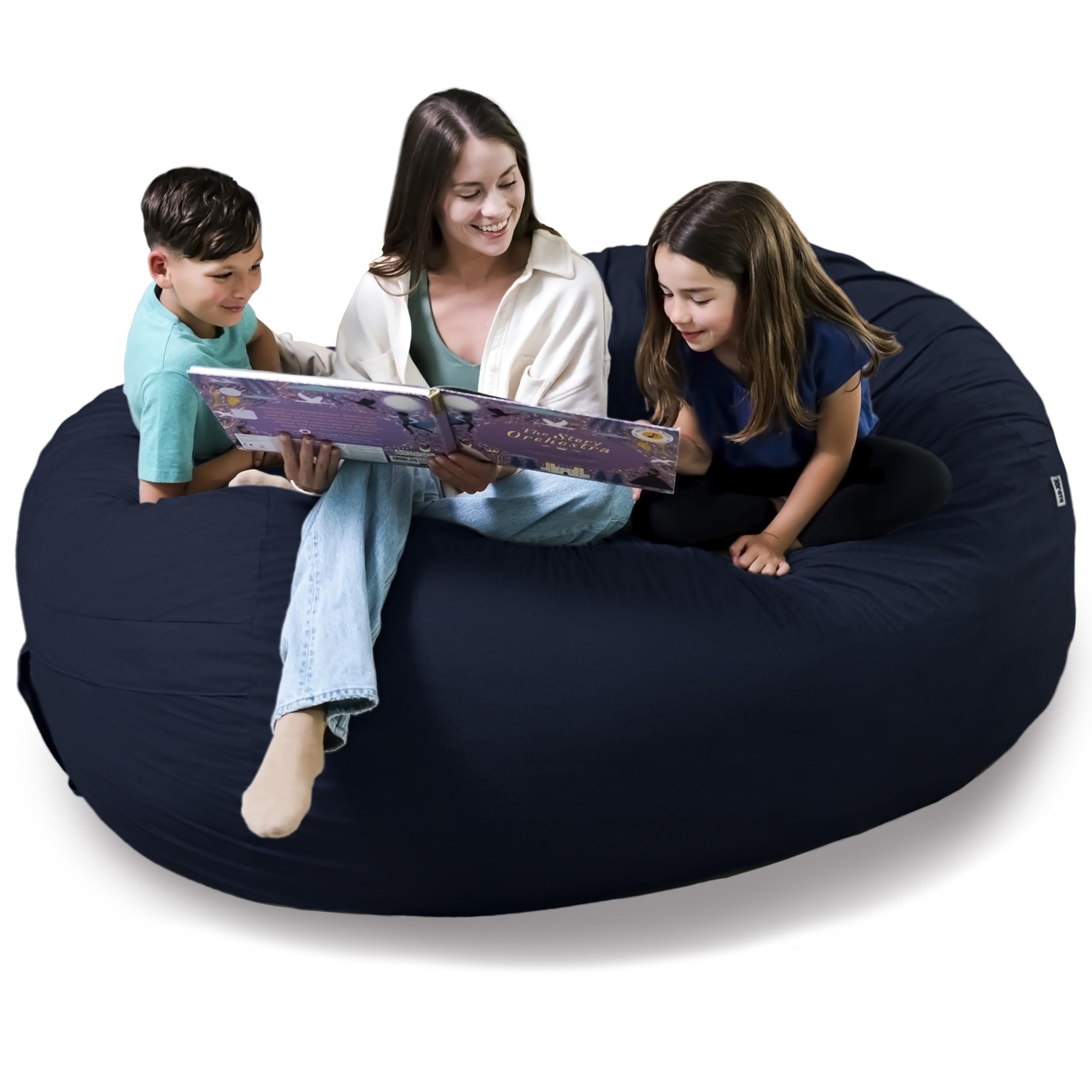 Amazon.com: Big Joe Fuf 8Ft Giant Foam Bean Bag Chair, Oversized